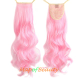 Fluffy Cute Big Wave Roll Synthetic Curly Strap Type Ponytail