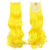 Fluffy Cute Big Wave Roll Synthetic Curly Strap Type Ponytail