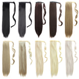 Wrap Around Extension Fashion Heat Resistant Long Straight Hair Paste Ponytail