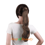 Fashion Party Long Curly Big Wave Roll Hair Paste Wrap Ponytail