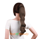 Fashion Party Long Curly Big Wave Roll Hair Paste Wrap Ponytail