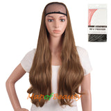 28 Inch Long Curly Charming Large Waves Roll Half Wigs