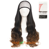 Charming Synthetic Fiber Long Wavy Hair Wig Women's Party Half Wigs