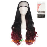 Charming Synthetic Fiber Long Wavy Hair Wig Women's Party Half Wigs