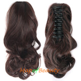 Charming Waves Curly Medium Length Synthetic Wig Claw Ponytail