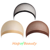 3 Pieces One Size Elastic Mesh Net Wig Caps Hair Net