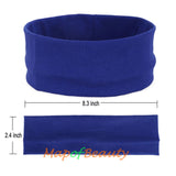 3 Pack Yoga Headbands Stretchy Cotton Head Band Hairwarp Sports Running Exercise Gym