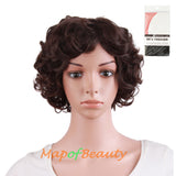 10 Inch Fluffy Curly Side Bangs Charm Synthetic Short Wig