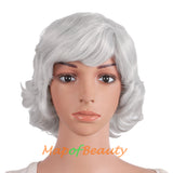 10 Inch Fluffy Curly Side Bangs Charm Synthetic Short Wig