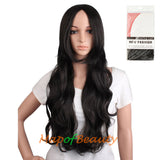 Natural supple High Quality Synthetic Long Wave Curly Wigs