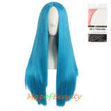 Long Straight Cosplay Wigs For Women Heat Resistant Natural Hair Synthetic Wig