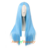 Long Straight Cosplay Wigs For Women Heat Resistant Natural Hair Synthetic Wig