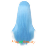 Long Straight Cosplay Wigs For Women Heat Resistant Natural Hair Synthetic Wig