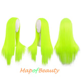 Long Straight Cosplay Wigs For Women Heat Resistant Natural Hair Synthetic Wig