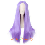 Long Straight Cosplay Wigs For Women Heat Resistant Natural Hair Synthetic Wig