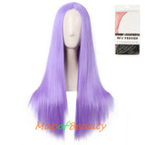 Long Straight Cosplay Wigs For Women Heat Resistant Natural Hair Synthetic Wig