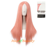 Long Straight Cosplay Wigs For Women Heat Resistant Natural Hair Synthetic Wig