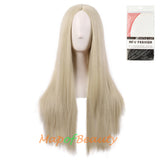 Long Straight Cosplay Wigs For Women Heat Resistant Natural Hair Synthetic Wig