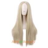 Long Straight Cosplay Wigs For Women Heat Resistant Natural Hair Synthetic Wig