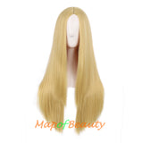 Long Straight Cosplay Wigs For Women Heat Resistant Natural Hair Synthetic Wig