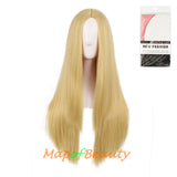 Long Straight Cosplay Wigs For Women Heat Resistant Natural Hair Synthetic Wig