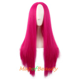 Long Straight Cosplay Wigs For Women Heat Resistant Natural Hair Synthetic Wig