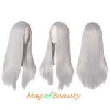 Long Straight Cosplay Wigs For Women Heat Resistant Natural Hair Synthetic Wig