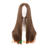 Long Straight Cosplay Wigs For Women Heat Resistant Natural Hair Synthetic Wig