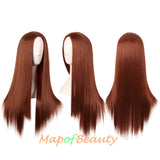 Long Straight Cosplay Wigs For Women Heat Resistant Natural Hair Synthetic Wig