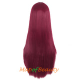 Long Straight Cosplay Wigs For Women Heat Resistant Natural Hair Synthetic Wig