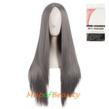 Long Straight Cosplay Wigs For Women Heat Resistant Natural Hair Synthetic Wig