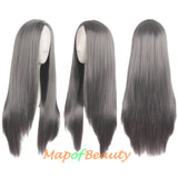 Long Straight Cosplay Wigs For Women Heat Resistant Natural Hair Synthetic Wig