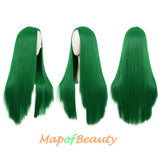 Long Straight Cosplay Wigs For Women Heat Resistant Natural Hair Synthetic Wig