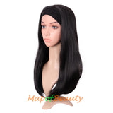 Long Natural Curly Wigs Synthetic Heat Resistant Headband Wig Daily Use