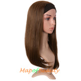 Long Natural Curly Wigs Synthetic Heat Resistant Headband Wig Daily Use