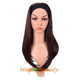 Long Natural Curly Wigs Synthetic Heat Resistant Headband Wig Daily Use