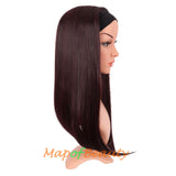 Long Natural Curly Wigs Synthetic Heat Resistant Headband Wig Daily Use