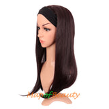 Long Natural Curly Wigs Synthetic Heat Resistant Headband Wig Daily Use