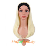 Long Natural Curly Wigs Synthetic Heat Resistant Headband Wig Daily Use