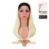 Long Natural Curly Wigs Synthetic Heat Resistant Headband Wig Daily Use