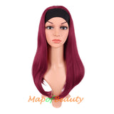 Long Natural Curly Wigs Synthetic Heat Resistant Headband Wig Daily Use