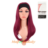 Long Natural Curly Wigs Synthetic Heat Resistant Headband Wig Daily Use