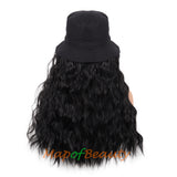 Black hat wigs