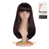 Flat Bangs Long Bent Tail Wigs Synthetic Wigs Ordinary Wigs For Women