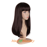 Flat Bangs Long Bent Tail Wigs Synthetic Wigs Ordinary Wigs For Women