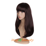 Flat Bangs Long Bent Tail Wigs Synthetic Wigs Ordinary Wigs For Women