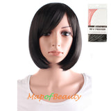 Daily Use Side Bangs Short Wigs High-temperature Fiber Ordinary Wigs