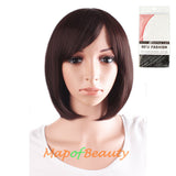 Daily Use Side Bangs Short Wigs High-temperature Fiber Ordinary Wigs