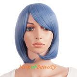 Side Bangs Short Wigs High-temperature Fiber BOB Anime Cosplay Wigs