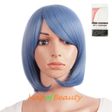 Side Bangs Short Wigs High-temperature Fiber BOB Anime Cosplay Wigs